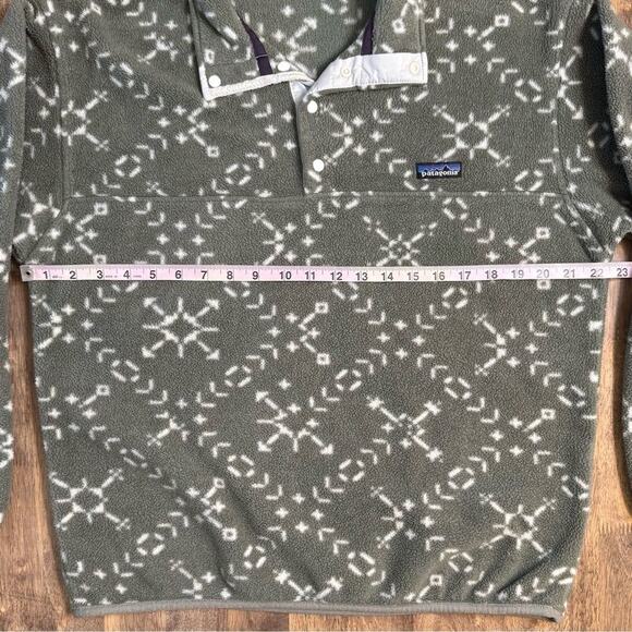 Patagonia Men’s VTG Synchilla Snap-T Fleece Sno Chaparral Sage Green 1994 Sz Med - Picture 6 of 11